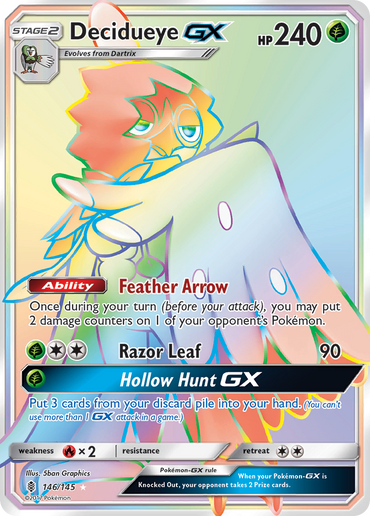 Decidueye GX (146/145) [Sun & Moon: Guardians Rising]