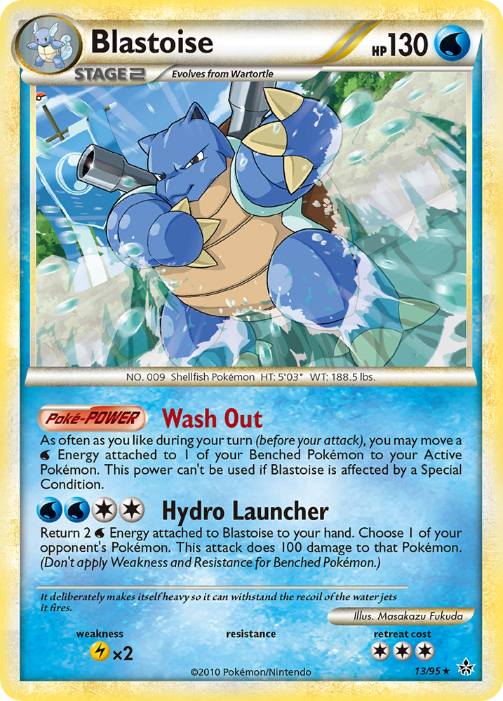 Blastoise (13/95) [HeartGold & SoulSilver: Unleashed]