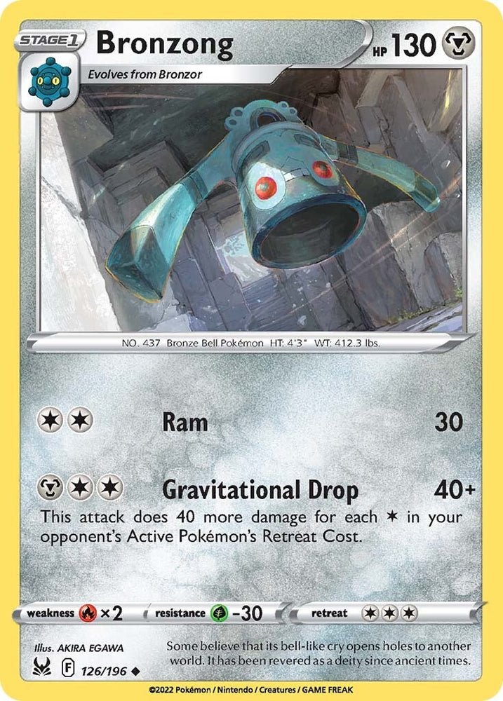 bronzong pokemon card POKMON CARD GAME S6H 092/070 UR