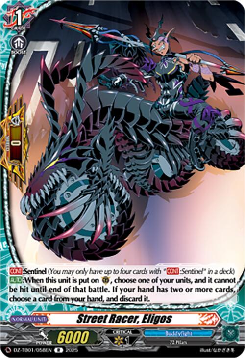 Street Racer, Eligos (DZ-TB01/058EN) (DZ-TB01/058EN) [Future Card Buddyfight]