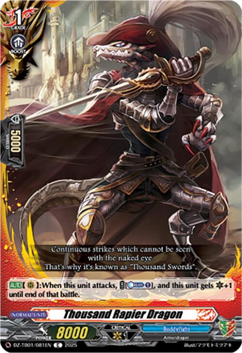 Thousand Rapier Dragon (DZ-TB01/081EN) (DZ-TB01/081EN) [Future Card Buddyfight]