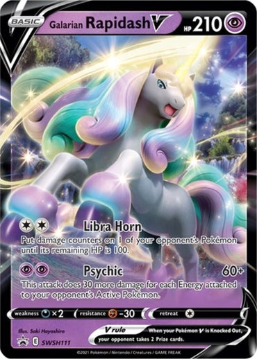 Galarian Rapidash V (SWSH111) (Jumbo Card) [Sword & Shield: Black Star Promos]