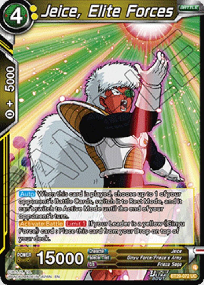 Jeice, Elite Forces (BT29-072) [Fearsome Rivals]
