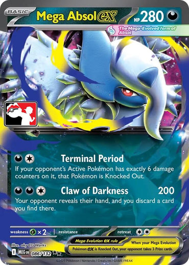 Mega Absol ex (086/132) [Prize Pack Series Seven]