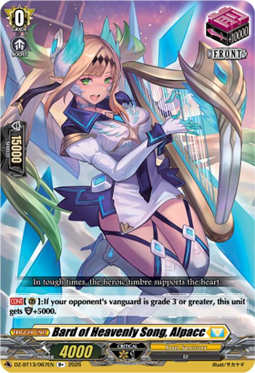 Bard of Heavenly Song, Alpacc (DZ-BT13/067EN) [Parallactic Clash]