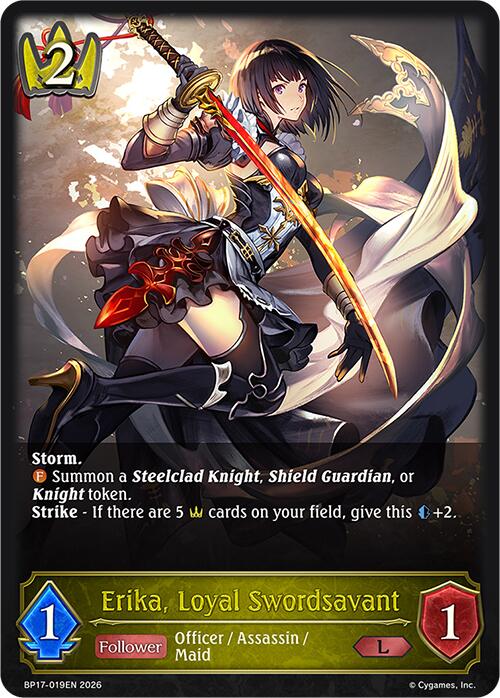Erika, Loyal Swordsavant (BP17-019EN) [Convergent Destinies]