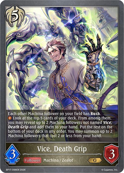Vice, Death Grip (BP17-098EN) [Convergent Destinies]
