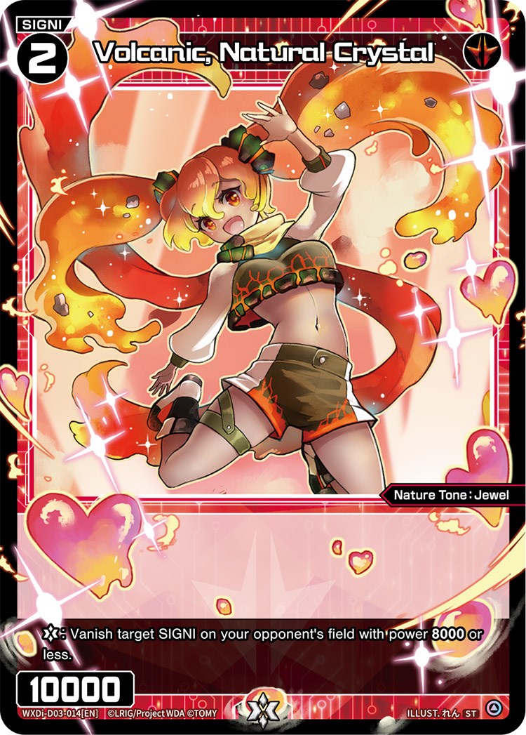 Volcanic, Natural Crystal (WXDi-D03-014) [Diva Debut Deck D03: Rei Hirana Akino]