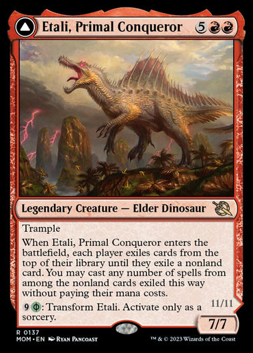 mtg dinosaur cards Supertype: Legendary, Subtype: Dinosaur, 43 Trample Other Dinosaurs you control get +1/+1 and have hexproof Strongest or favorite dinosaur cards?