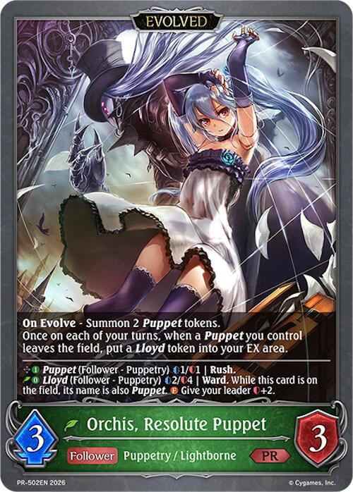 Orchis, Resolute Puppet // Orchis, Vengeful Puppet (PR-502EN) [Promotional Cards]