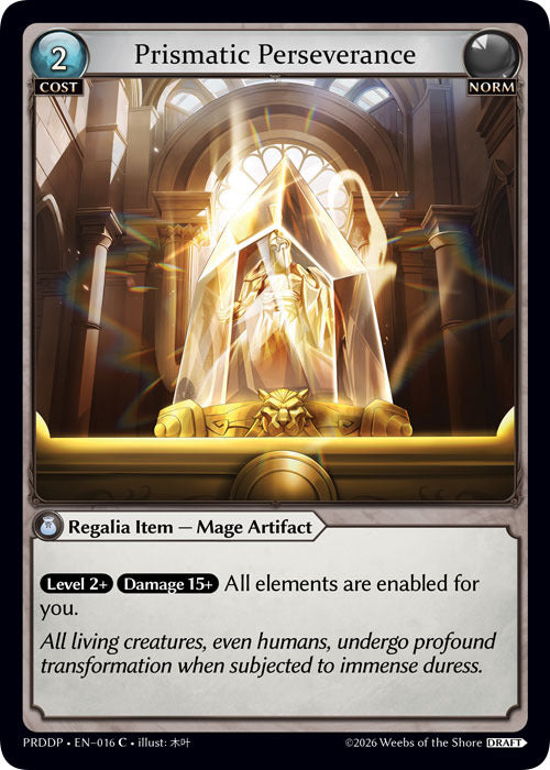 Prismatic Perseverance (16) [.asphodel/paradise Draft Pack]