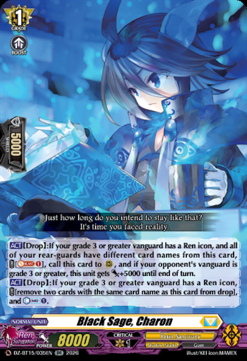 Black Sage, Charon (DZ-BT15/035EN) [Strike of Illusionary Shadows]