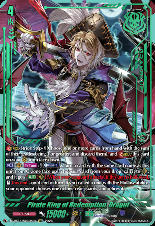 Pirate King of Redemption, Dragut (DZ-BT15/SEC05EN) [Strike of Illusionary Shadows]