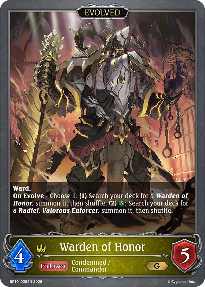 Warden of Honor (Evolved) (BP19-025EN) [Eightfold Retribution]
