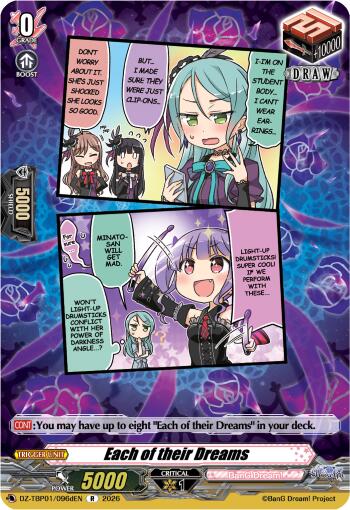 Each of their Dreams (D) (DZ-TBP01/096dEN) [BanG Dream! Girls Band Party!]