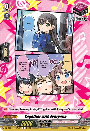 Together with Everyone (A) (DZ-TBP01/097aEN) [BanG Dream! Girls Band Party!]
