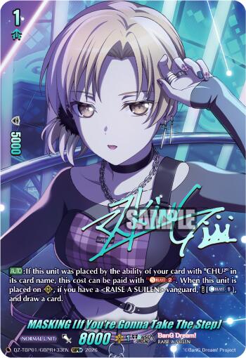 MASKING [If You're Gonna Take The Step] (DZ-TBP01/GBPR+33EN) [BanG Dream! Girls Band Party!]