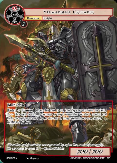 Velmardian Crusader (QSK-022 N) [The Quest of the Seven Keys]