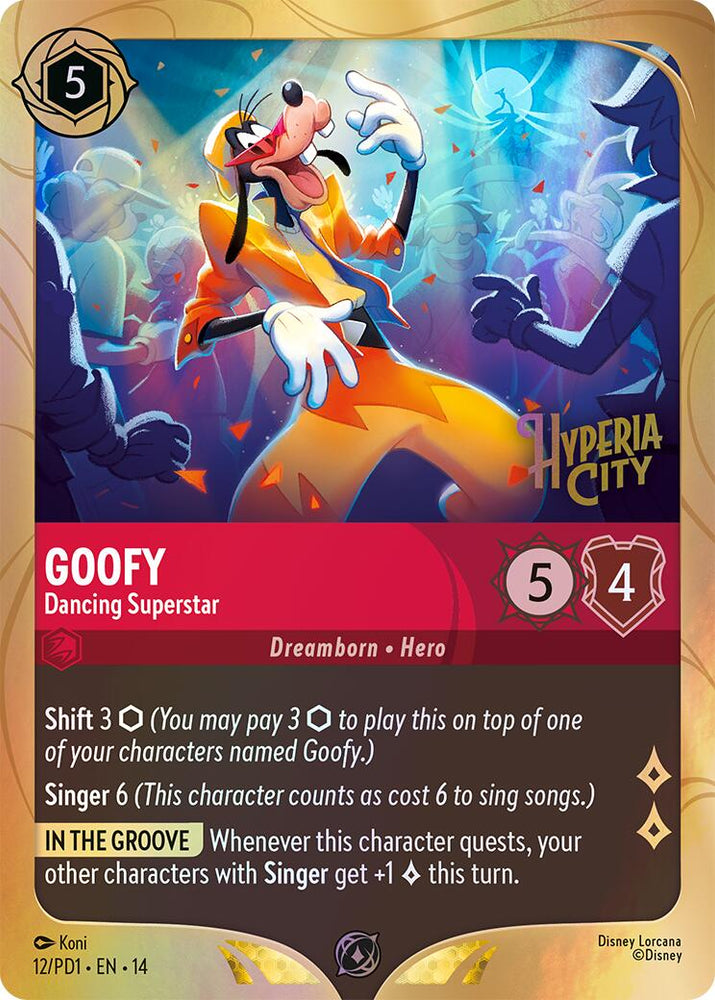 Goofy - Dancing Superstar (12) [Promo Cards]