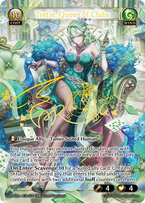 Trefle, Queen of Clubs (CSR) (271) [Distorted Reflections Alter Edition]