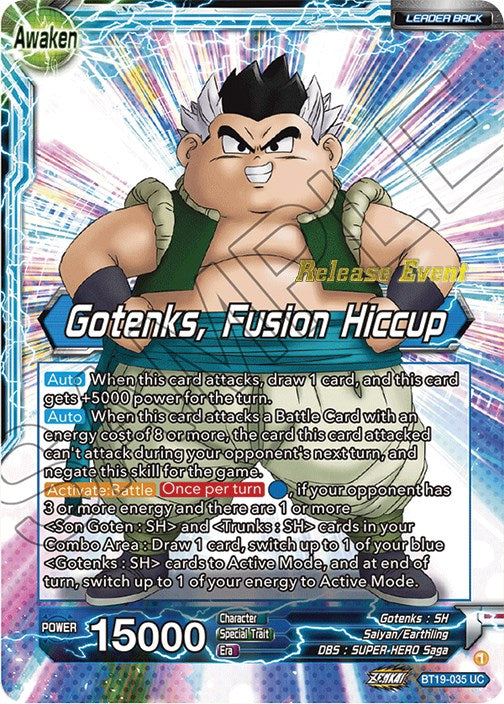 Son Goten & Trunks // Gotenks, Fusion Hiccup (Fighter's Ambition Holid