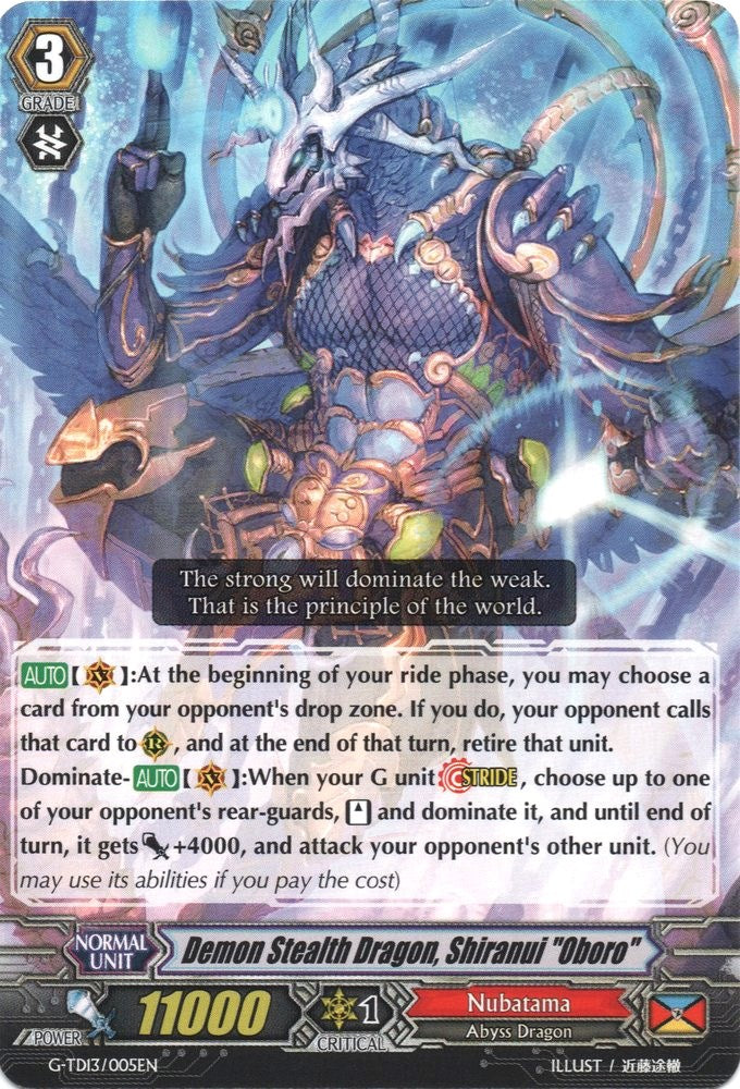 Demon Stealth Dragon, Shiranui "Oboro" (G-TD13/005EN) [Evil Eye Sovereign]