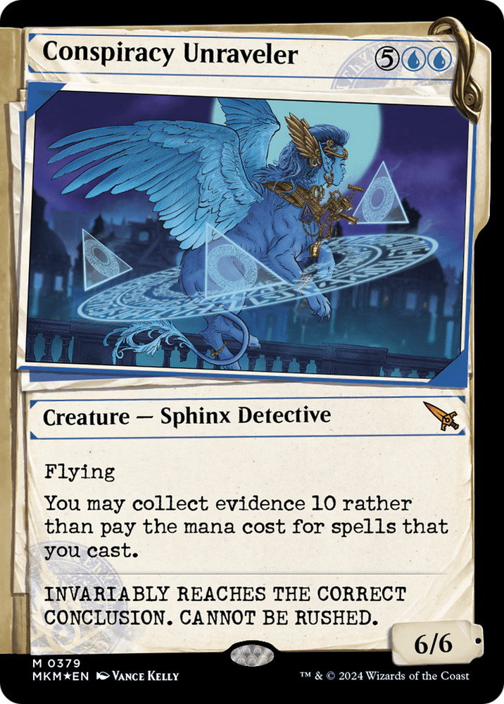Conspiracy Unraveler (Showcase) (Invisible Ink) [Murders at Karlov Man