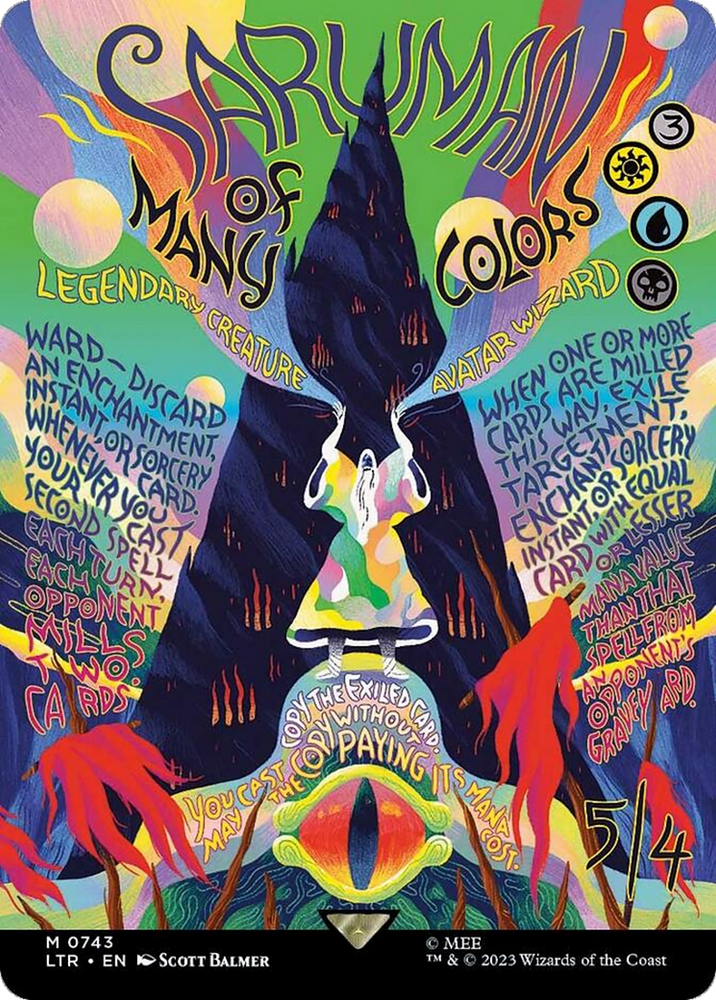 Saruman of Many Colors (Borderless Poster) [The Lord of the Rings: Tal Saruman of Many Colors (Borderless Poster) [The Lord of the Rings: Tal