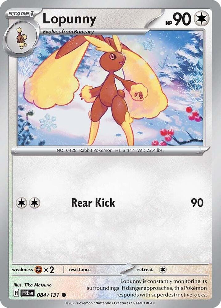 Lopunny (084/131) [Scarlet & Violet: Prismatic Evolutions]