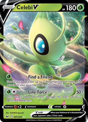 Celebi V (001/202) [Sword & Shield: Base Set]