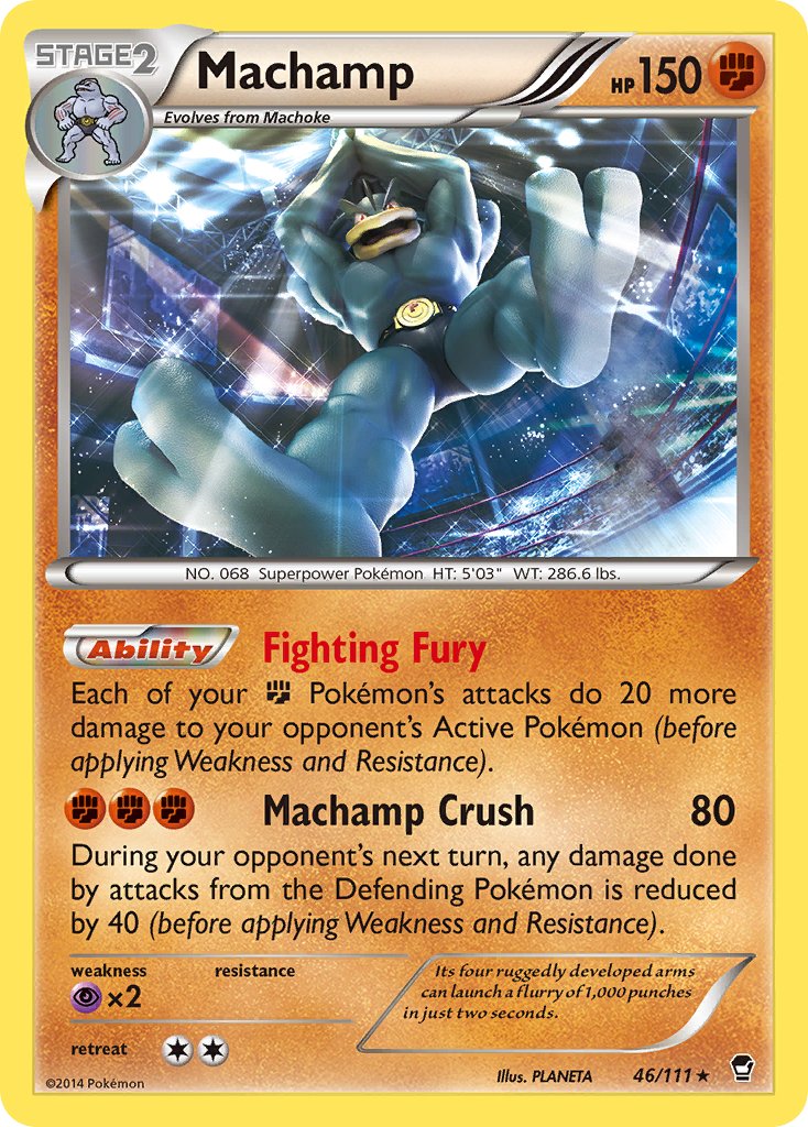 Machamp (46/111) (Cosmos Holo) (Blister Exclusive) [XY: Furious Fists]