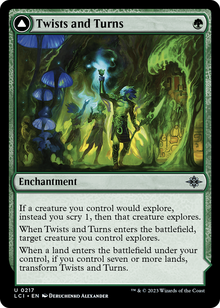 mtg ixalan double faced cards mtg ixalan double faced cards Twists and Turns // Mycoid Maze [The Lost  Caverns of Ixalan]
