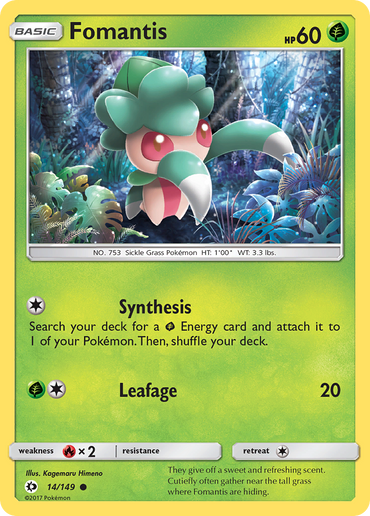 Fomantis (14/149) [Sun & Moon: Base Set]