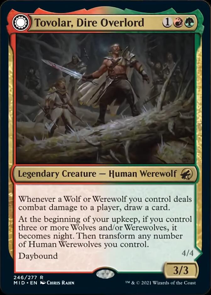 werewolf cards mtg Tovolar, Dire Overlord Commander Deck Custom Deck Werewolves Wolf Deck Wolves Gruul Stompy EDH Taysir Were the Wild Things Are
