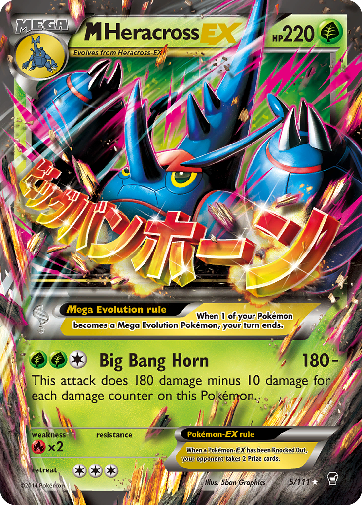 M Heracross EX (5/111) [XY: Furious Fists]