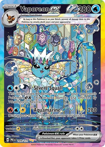 Vaporeon ex (149/131) [Scarlet & Violet: Prismatic Evolutions]