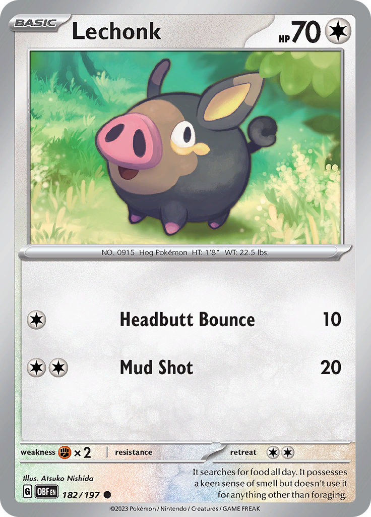 lechonk pokemon cards TCG: Scarlet & Violet end display Lechonk Trading Cards: Values, Rookies