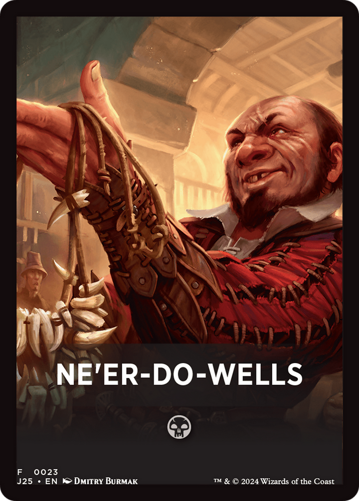 mtg minecraft cards Ne'er-Do-Wells Theme Card [Foundations Jumpstart Front Cards]