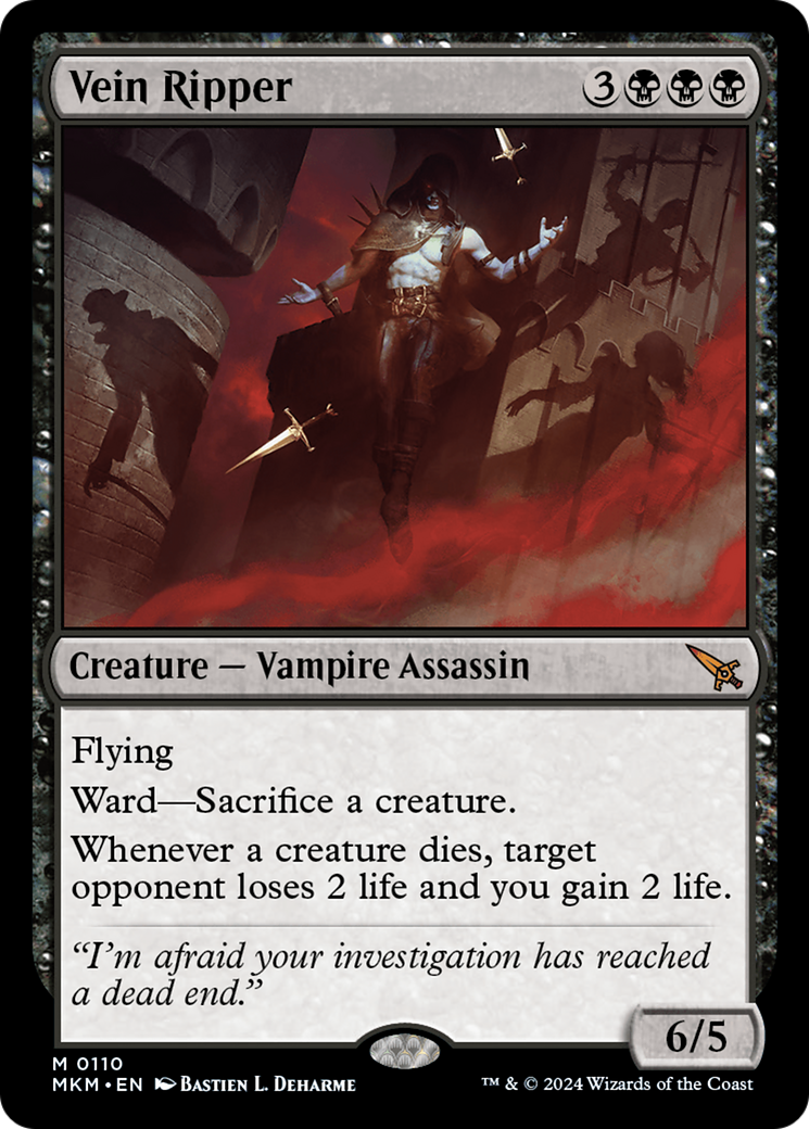 vampire card mtg Vein Ripper [Murders at Karlov Manor]