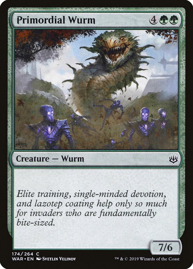 mtg wurm cards Primordial [War of the Spark] shuffle it into its Commander Superfriends Deck - MTG Product:GameGenic Sidekick XL Deck Box R