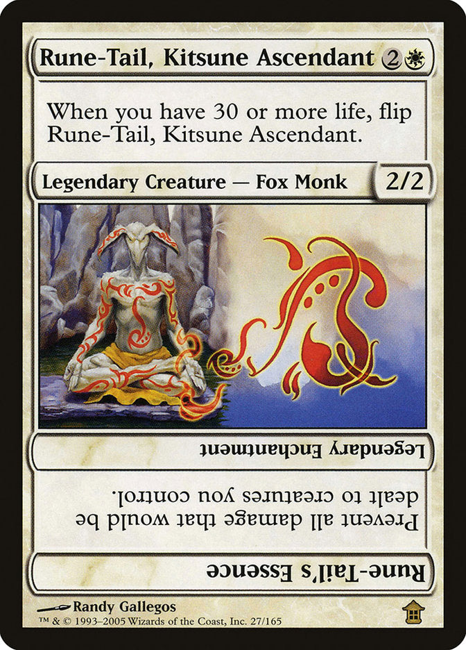 Rune-Tail, Kitsune Ascendant // Rune-Tail's Essence [Saviors of Kamiga
