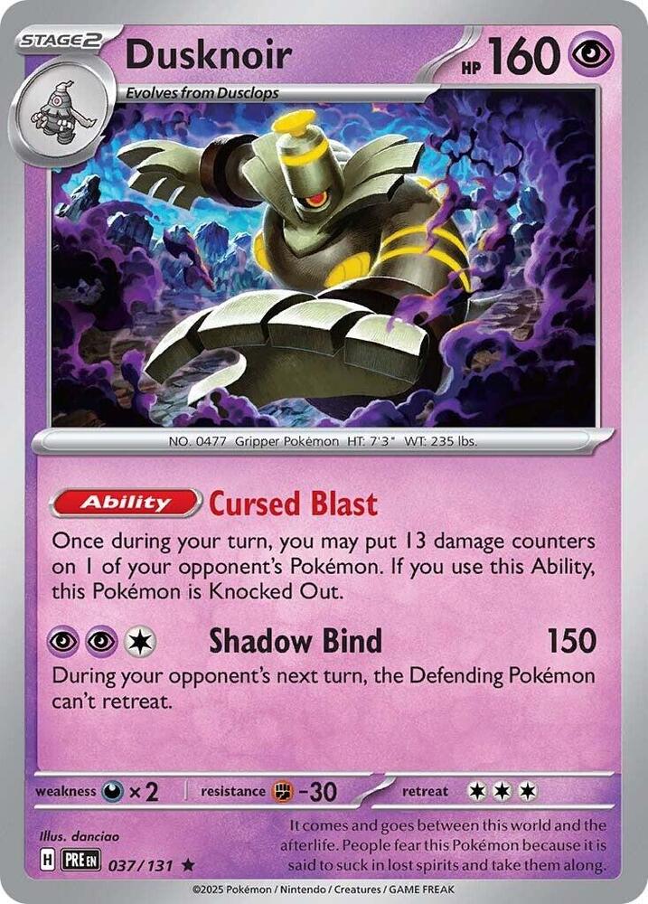 Dusknoir (037/131) [Scarlet & Violet: Prismatic Evolutions]