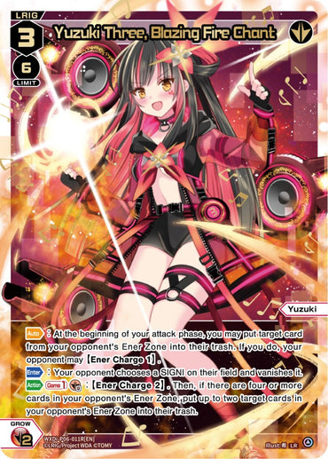 Yuzuki Three, Blazing Fire Chant (WXDi-P06-011R[EN]) [Welcome Back Diva: selector]