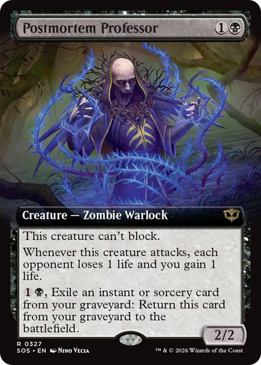 Postmortem Professor (Extended Art) [Secrets of Strixhaven]