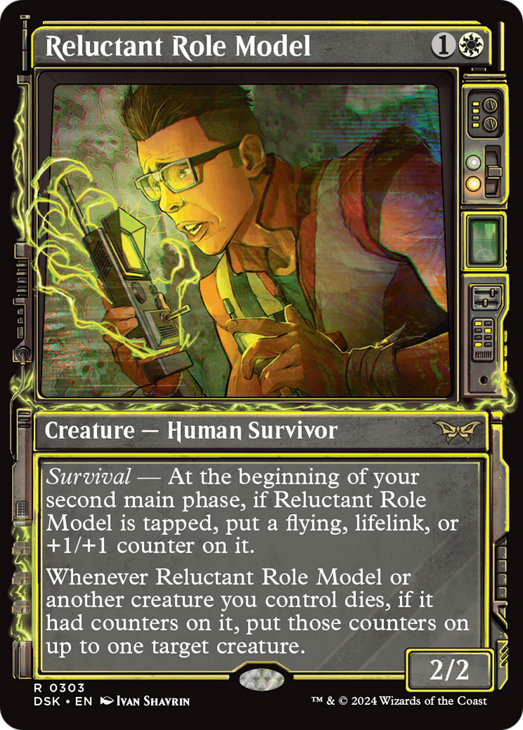survival mtg cards Commander Universes Beyond Fallout : Scrappy Survivors (RGW) Twenty Sided That land becomes a 0/0 Elemental creature in addition to its other types Veteran Survivor | Duskmourn: House