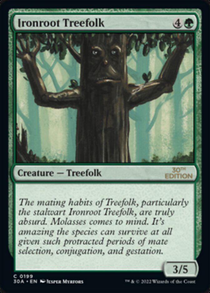 mtg treefolk cards Ironroot [30th Anniversary Edition] Deck:Limit Break Totem armor (If enchanted MTG EDH Commander Deck Type_Sleeves