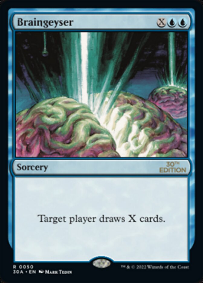 MTG Braingeyser サイン入り Braingeyser [30th Anniversary Edition]