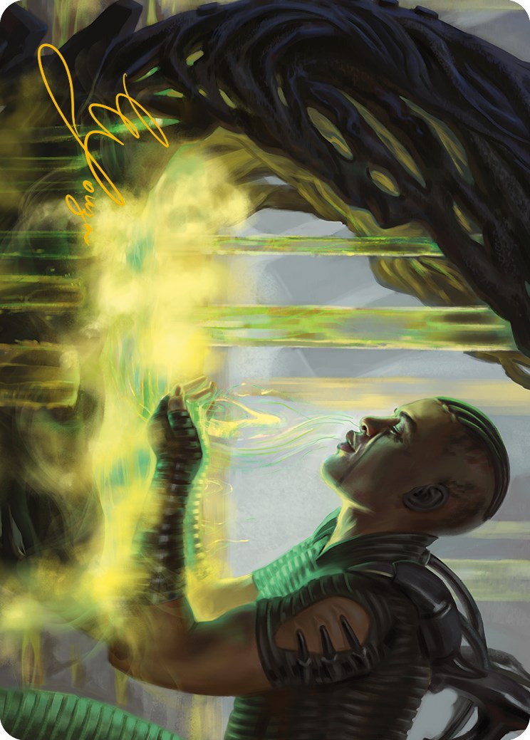 mtg signed art cards phyrexia all will be one Atmosphere Surgeon Art Card [Phyrexia: All Will Be One Art Series] main image 0