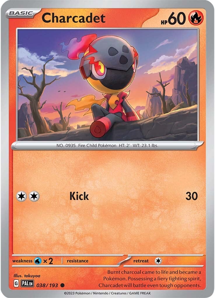 charcadet pokemon card Charcadet (038/193) [Scarlet & Violet: Paldea Evolved]