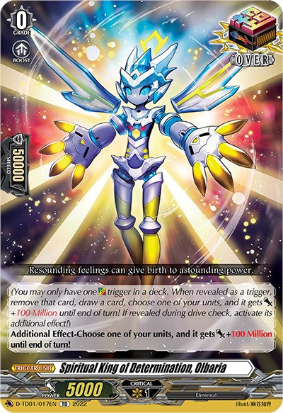 Spiritual King of Determination, Olbaria (D-TD01/017EN) [Urara Haneyama -Bandmaster of Blossoming Bonds-]